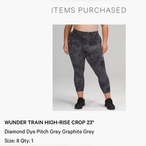 Lululemon Wunder Train High-Rise Crop 23” Leggings